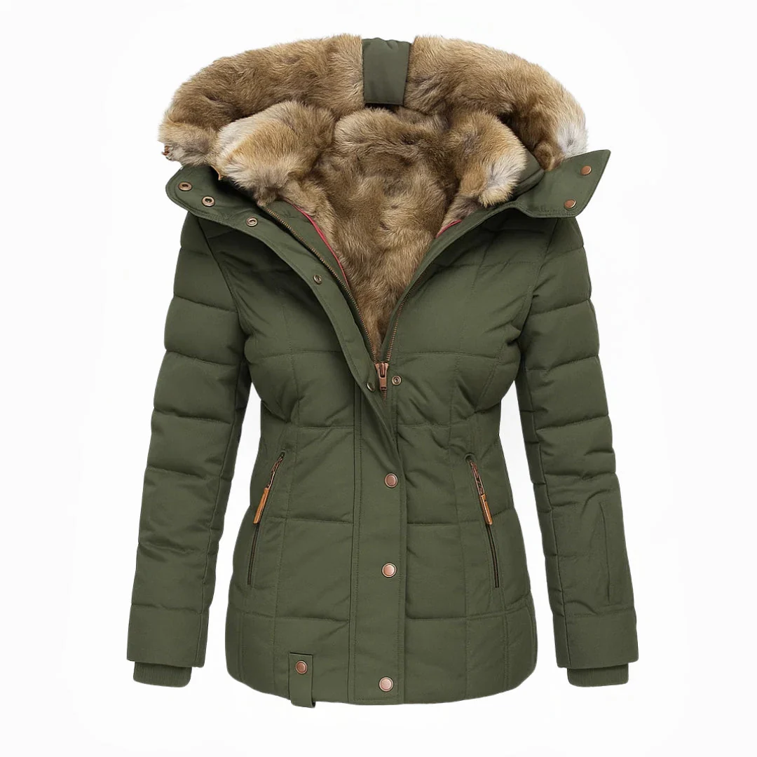 Aniek | Warme winterjas met zachte bontvoering - Image 5