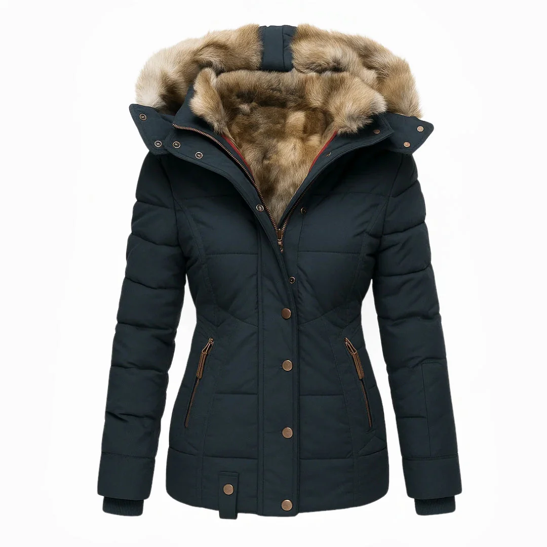 Aniek | Warme winterjas met zachte bontvoering - Image 6