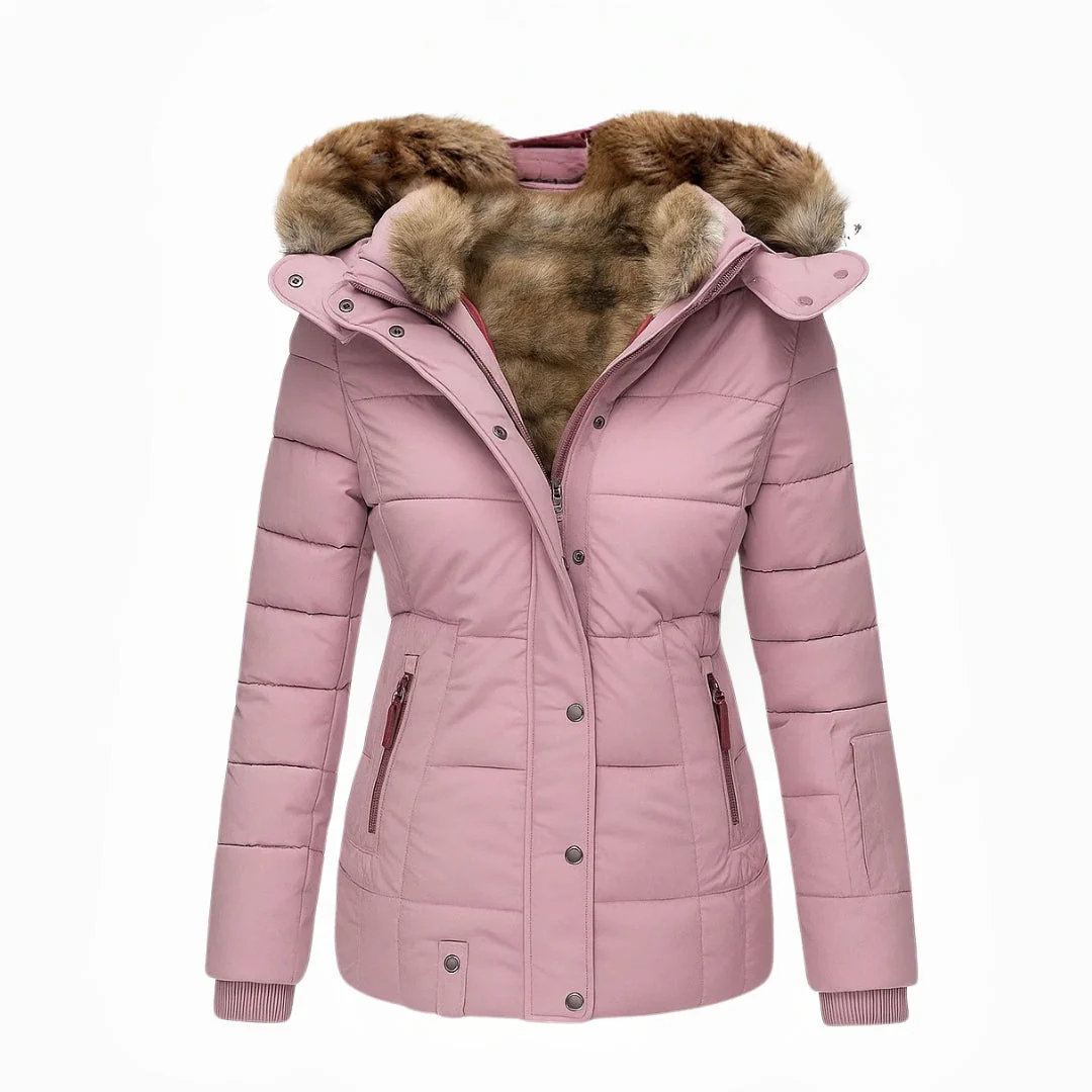 Aniek | Warme winterjas met zachte bontvoering - Image 8