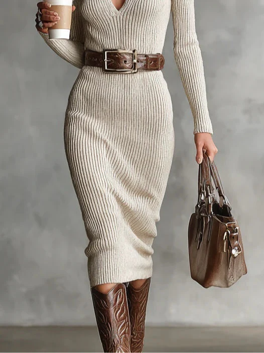 Clara | Elegante gebreide jurk - Image 3