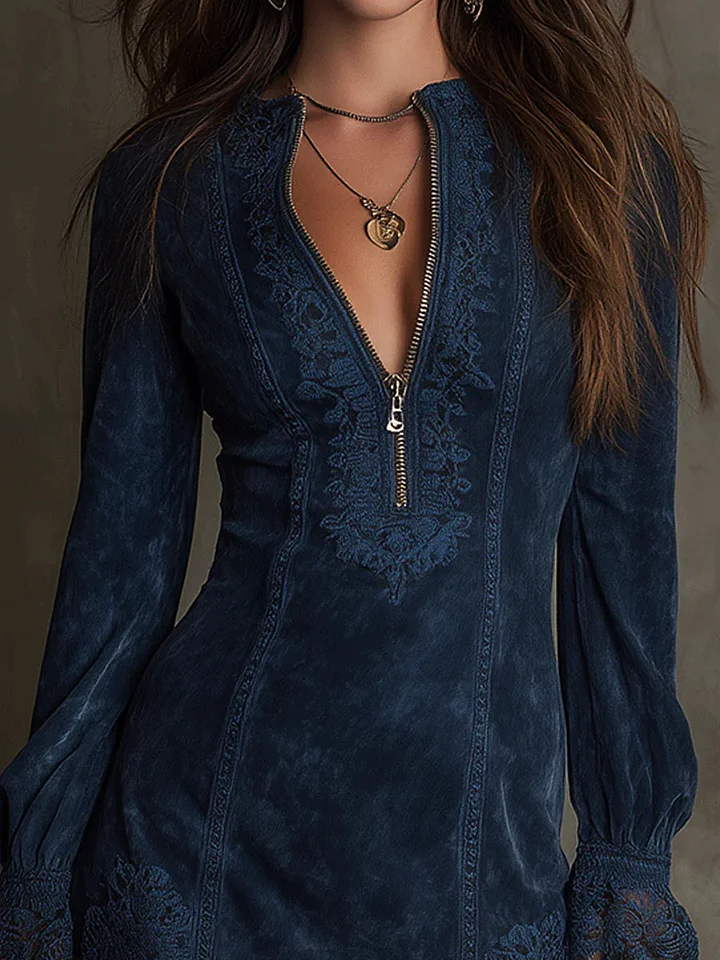 Debbie | Suède minijurk - Image 2