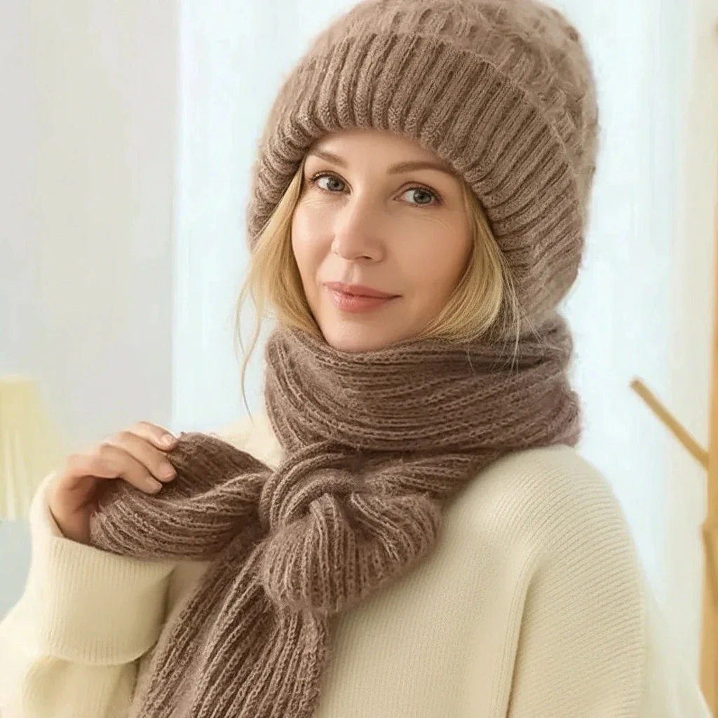Esther™ | Luxe Winddichte Muts & Sjaal – Ultieme Warmte, Zachte Fleecevoering & Winterproof Comfort - Image 2