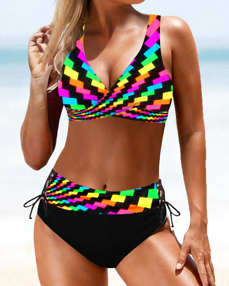 Eva - Vrolijke Kleurrijke Bikini - Image 2