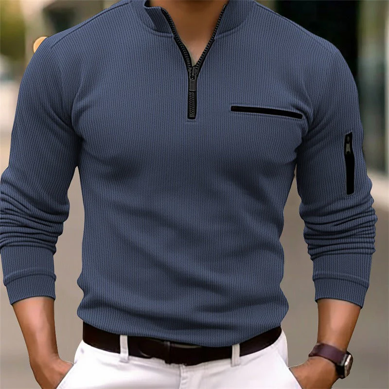 Gusteous | Shirt met lange mouwen en ritssluiting - Image 3