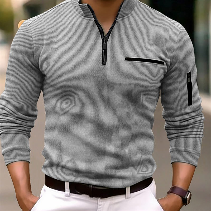 Gusteous | Shirt met lange mouwen en ritssluiting - Image 4