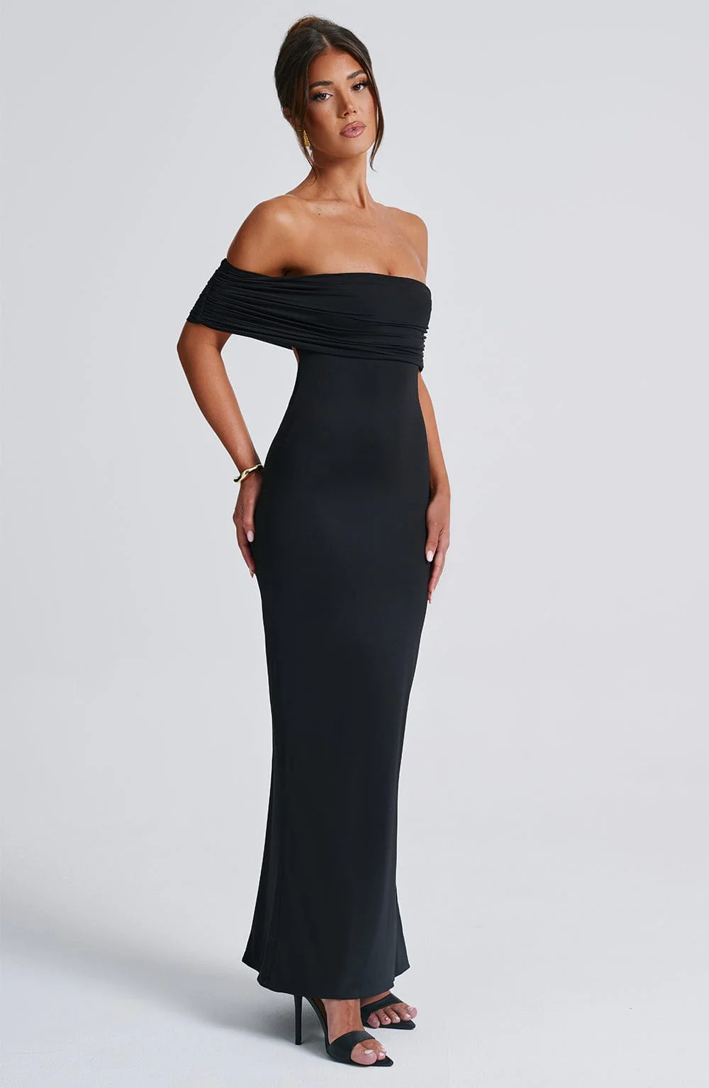 Bloom ™ |  Kellyn – Verfijnde Bardot Maxi-jurk - Image 10