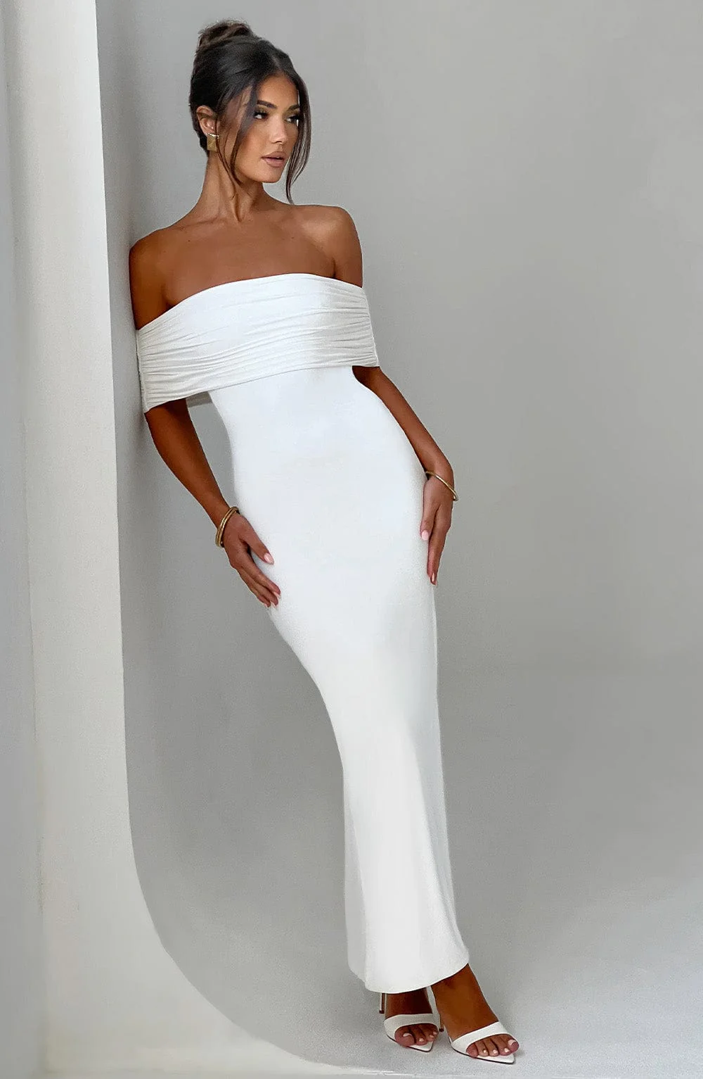 Bloom ™ |  Kellyn – Verfijnde Bardot Maxi-jurk - Image 13