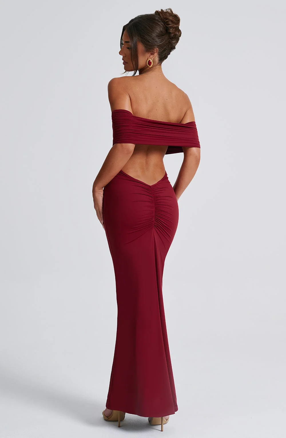 Bloom ™ |  Kellyn – Verfijnde Bardot Maxi-jurk - Image 18