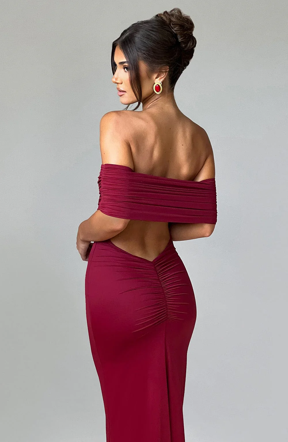 Bloom ™ |  Kellyn – Verfijnde Bardot Maxi-jurk - Image 21