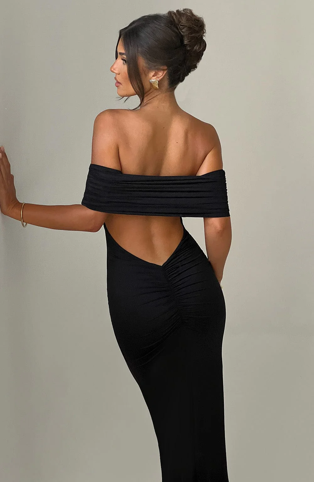Bloom ™ |  Kellyn – Verfijnde Bardot Maxi-jurk - Image 5
