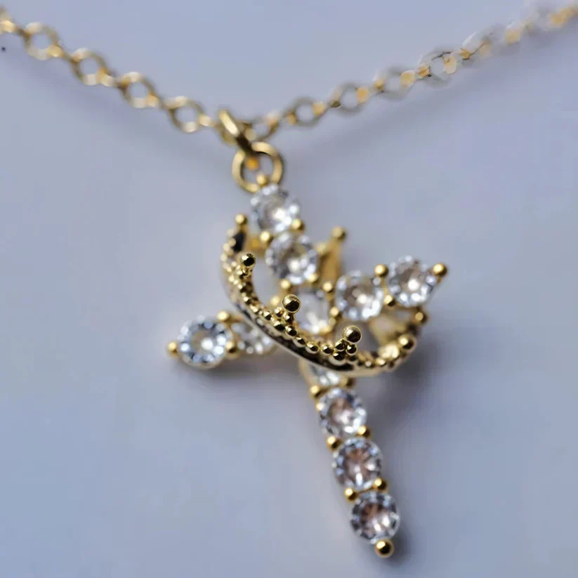 Bloom ™ |  Kruis &amp; Kroon Ketting - Image 10