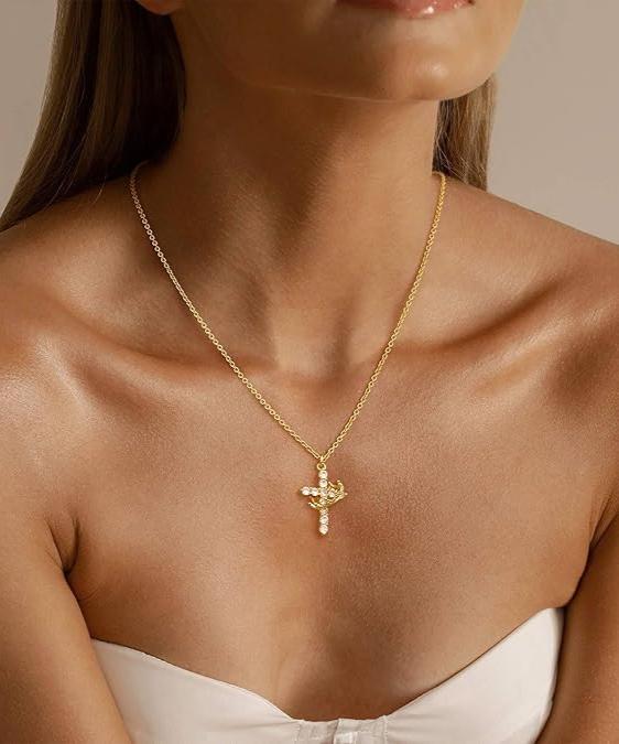 Bloom ™ |  Kruis &amp; Kroon Ketting - Image 14