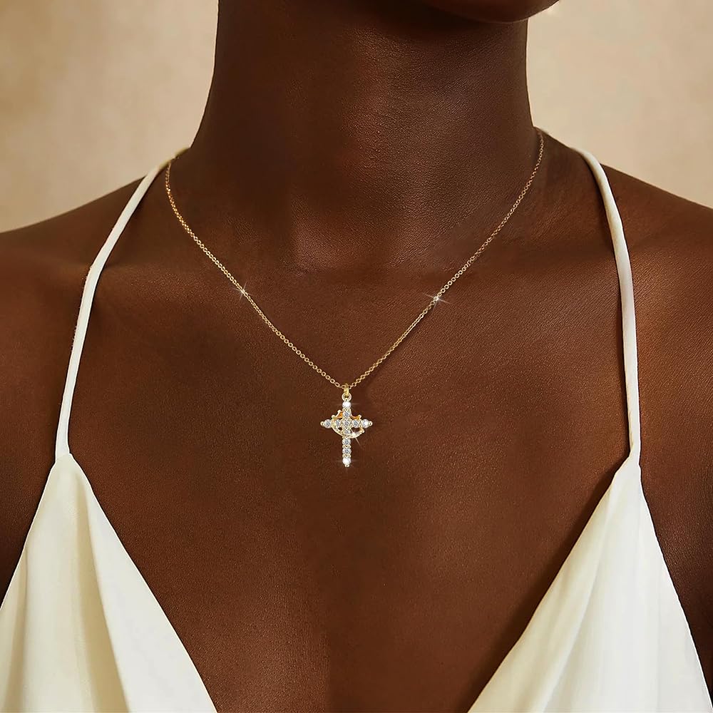 Bloom ™ |  Kruis &amp; Kroon Ketting - Image 2