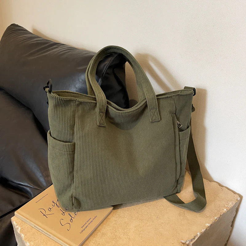 Bloom ™ |  Kunststudent Tote Corduroy Tas - Image 10