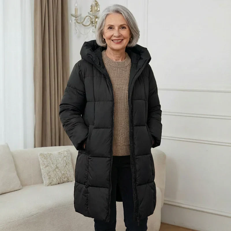 Margot™ | Gewatteerde Premium Winterjas met Capuchon – Tijdloze Warmte & Elegante Bescherming - Image 2