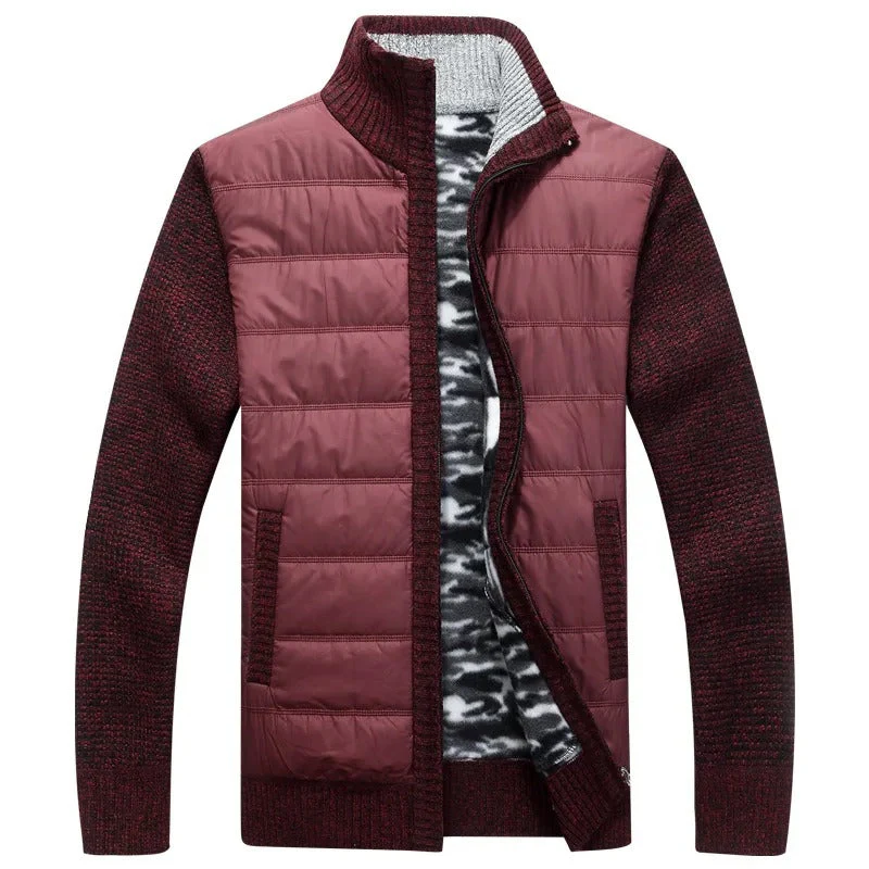 Noah™ | Hybride geïsoleerde puffer-gebreide jas - Image 10