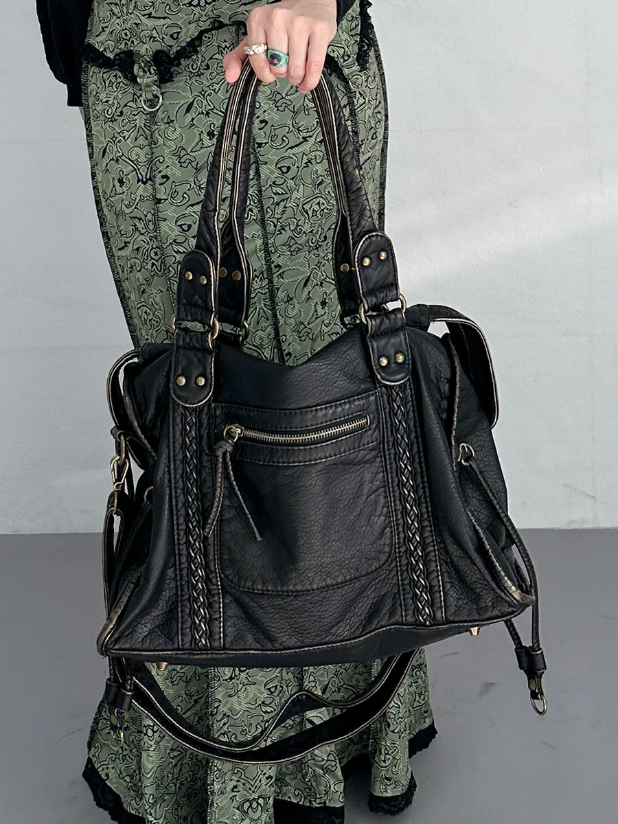 Bloom ™ |  Retro leren tas - Image 4