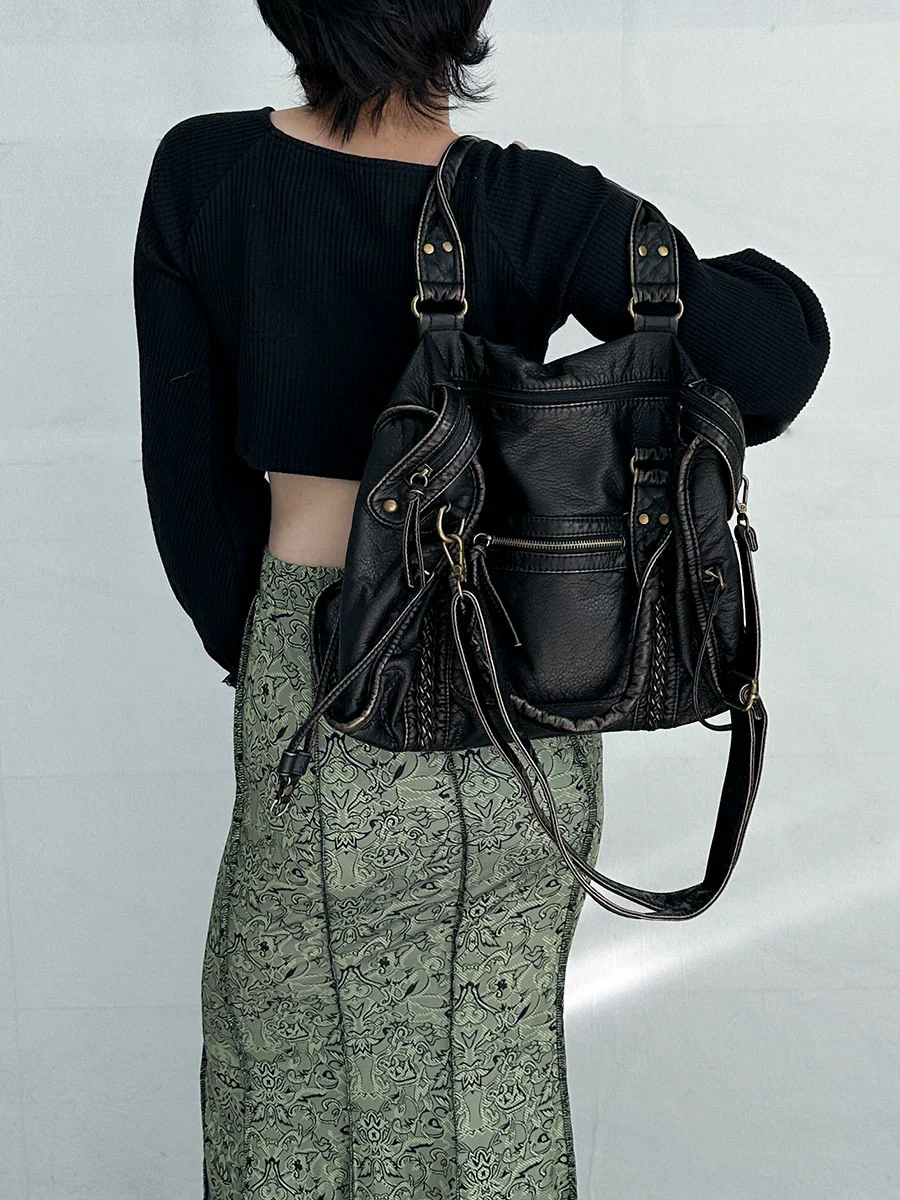 Bloom ™ |  Retro leren tas - Image 5