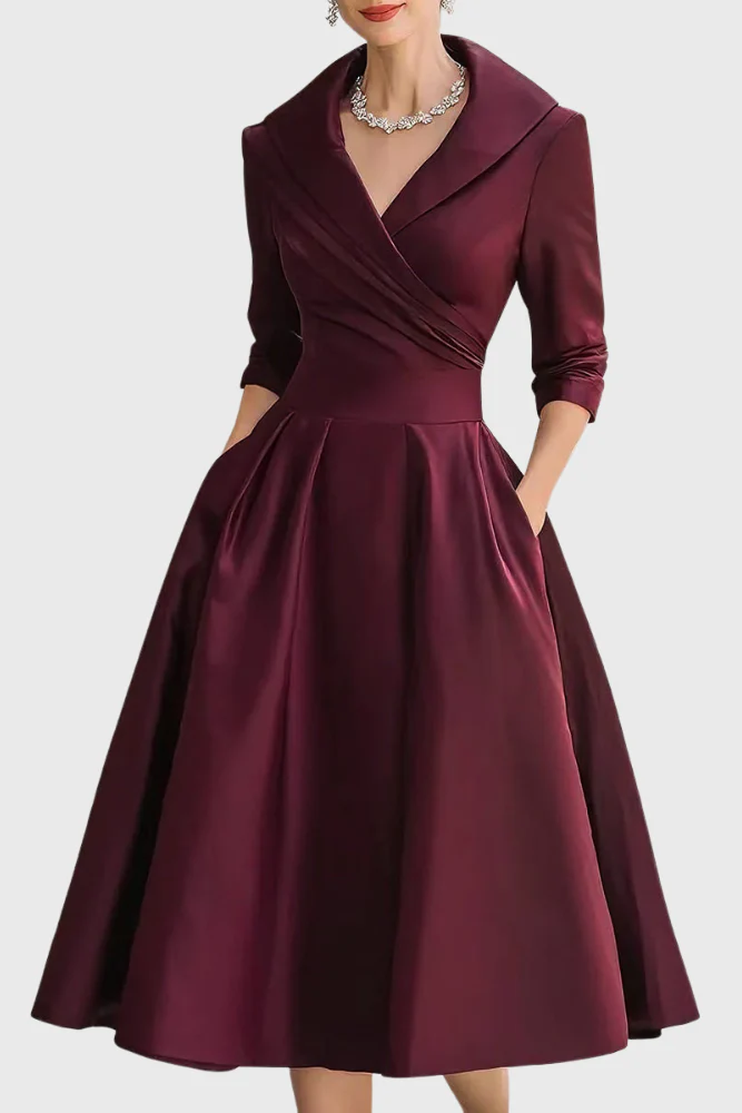 Rosa - Elegante midi-jurk - Image 4