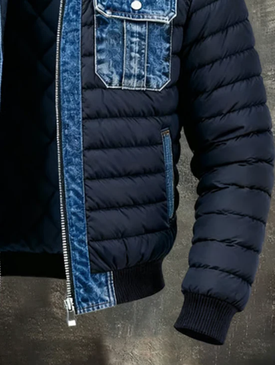 Ruben™ | Hybride denim pufferjas - Image 3
