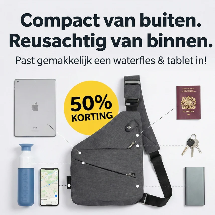 SecuWalker™ | Premium Anti-Diefstal Slingbag – Veilig, Waterdicht & Ultiem Comfort - Image 2