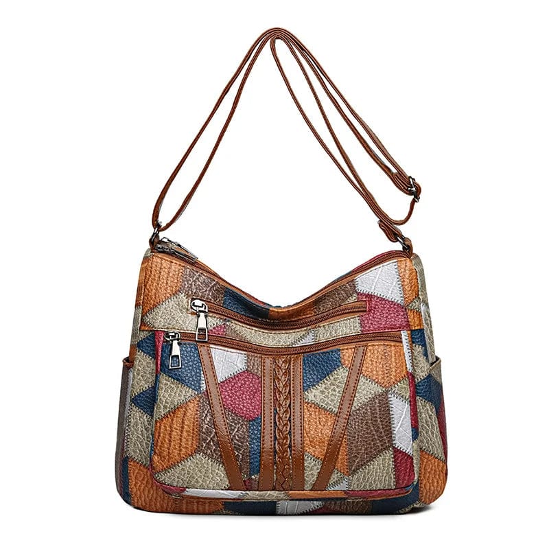 Solara | Mozaïek leren handtas - Image 8