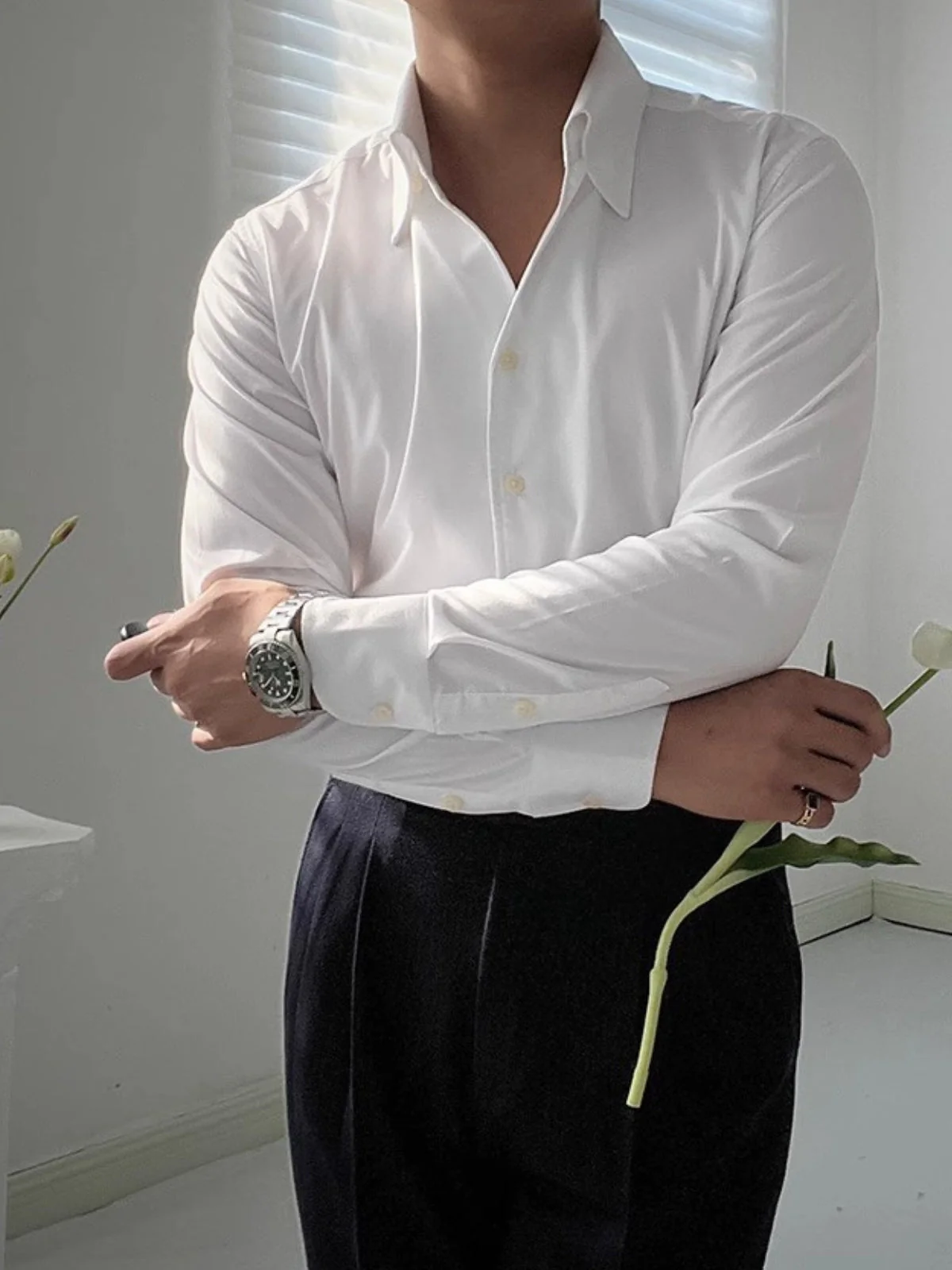 Thomas™ | Slim Fit Heren Overhemd van Bamboe – Moderne Elegantie & Ademend Comfort - Image 2